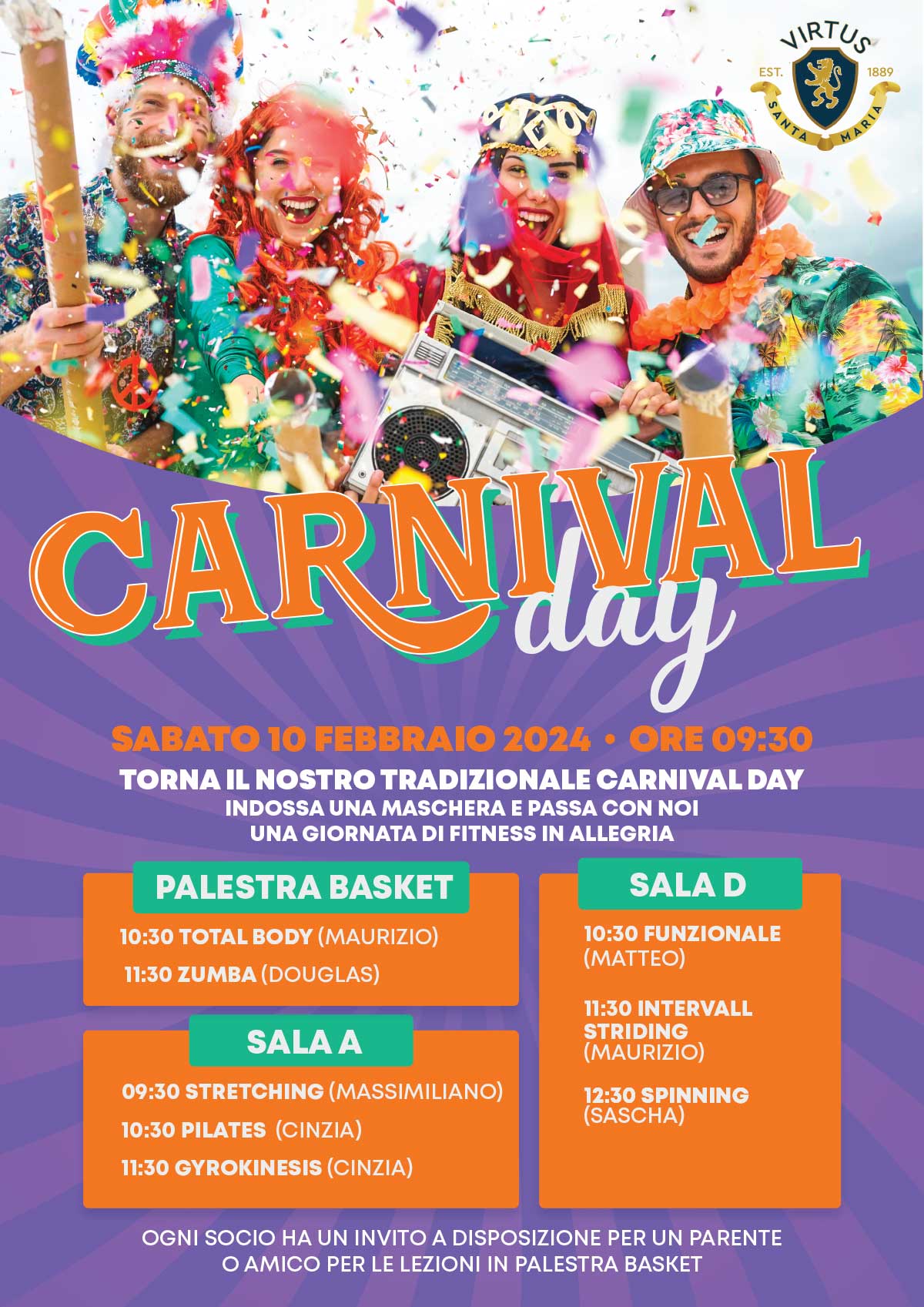 Carnival Day Sabato 10 Febbraio 2024 Carnival Day Sabato 10 Febbraio 2024