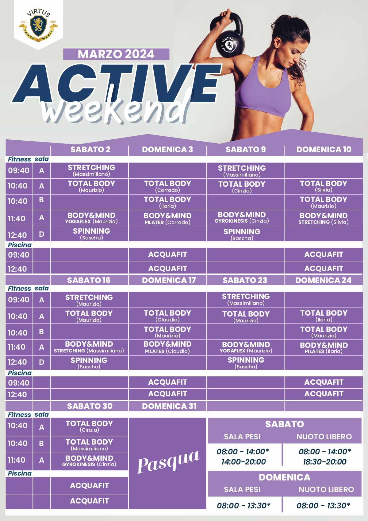 Active Weekend Marzo 2024 Active Weekend Marzo 2024