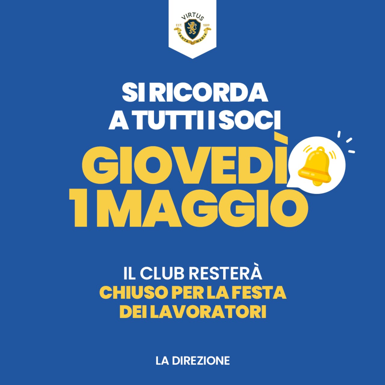 Avviso Primo Maggio Avviso Primo Maggio