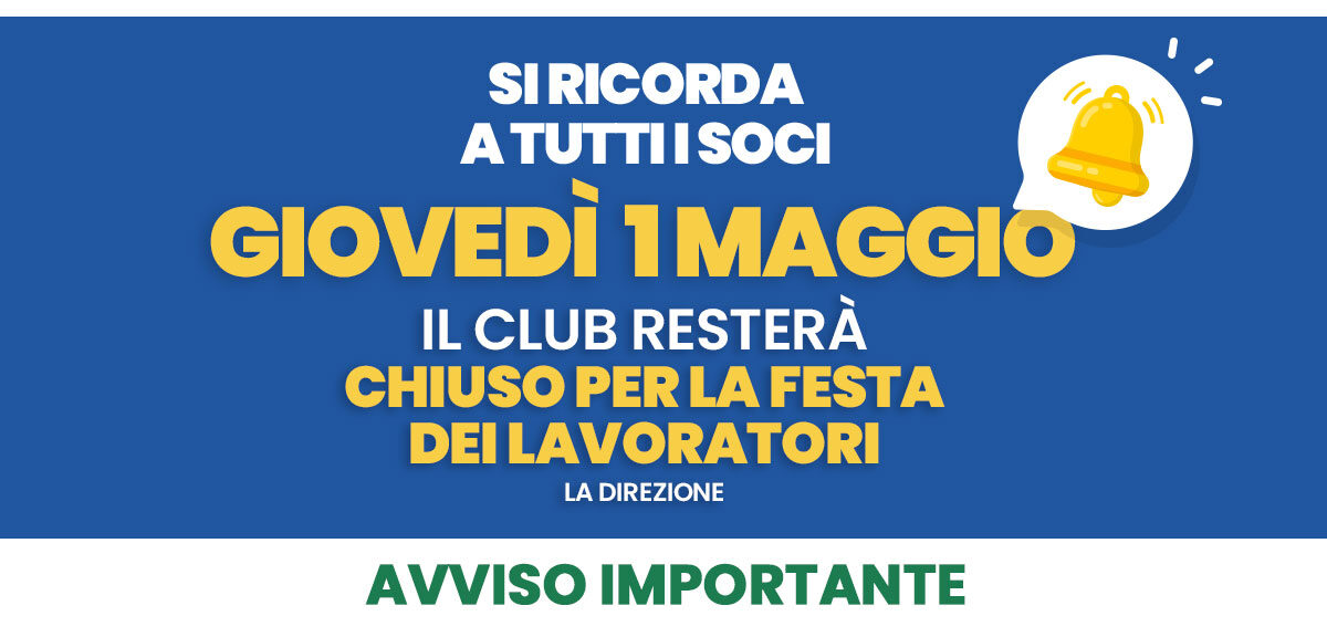 Avviso Primo Maggio