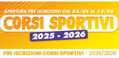 Corsi Sportivi Stagione 2025/2026