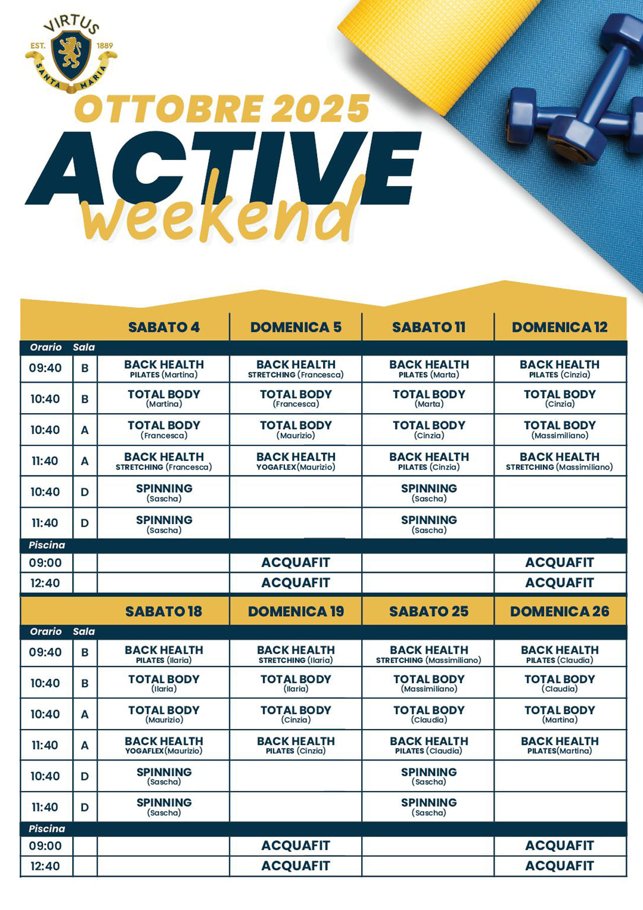 Active Weekend Ottobre 2025