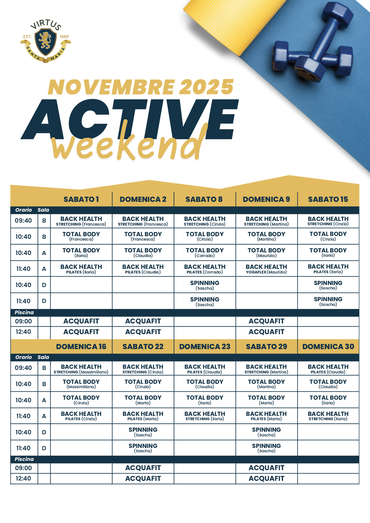 Active Weekend Novembre 2025 Active Weekend Novembre 2025