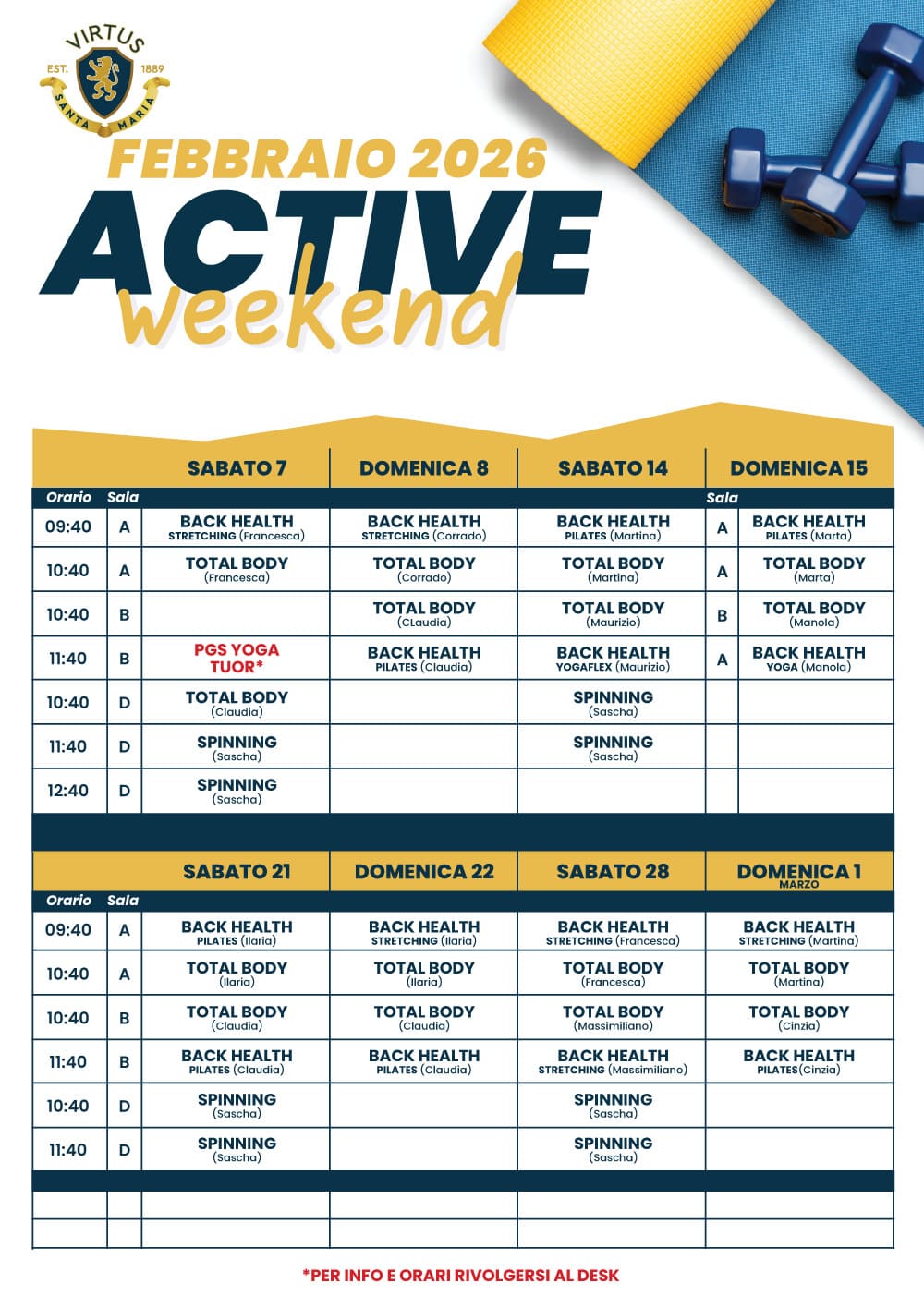 Active Weekend Febbraio 2026