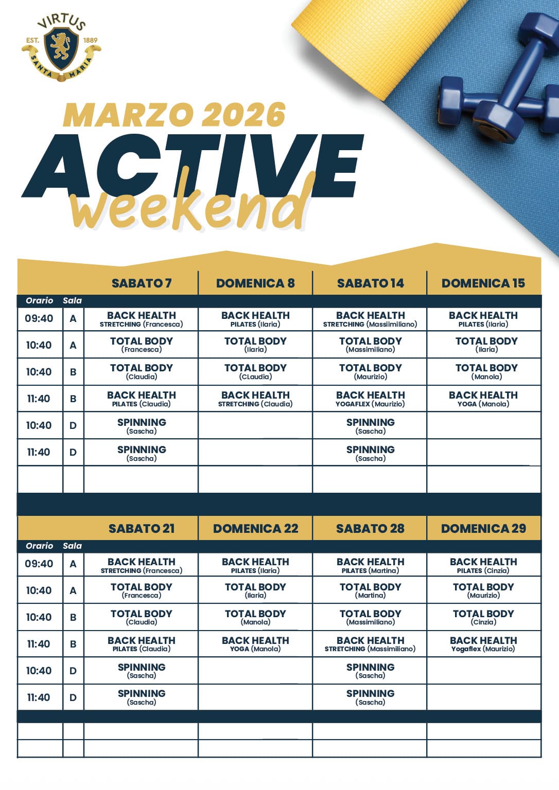 Active Weekend Marzo 2026