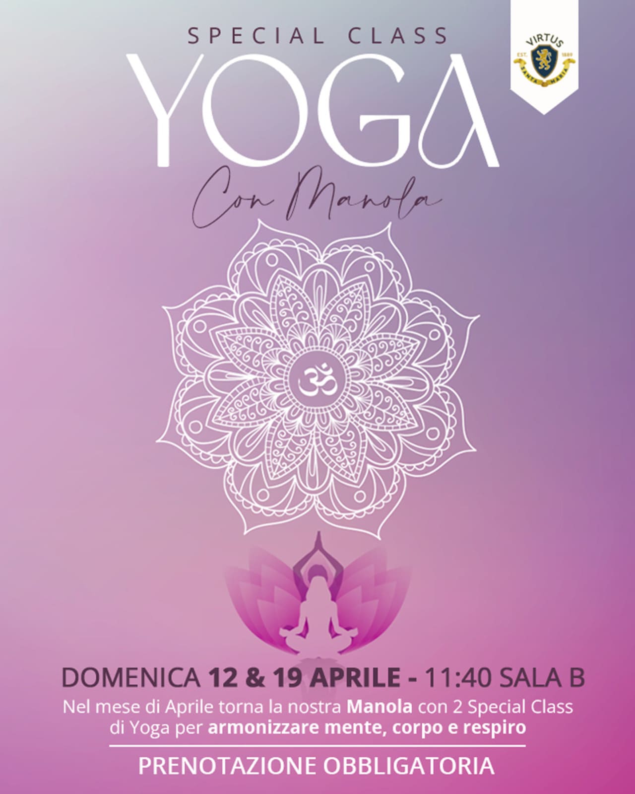 Yoga Special Class - Domenica 12 e 19 Aprile 2026